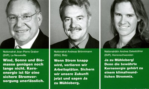 Pro AKW-2: Graber, Brönnimann, Geissbühler